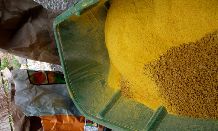 玉米面筋饲料与玉米粉的比较