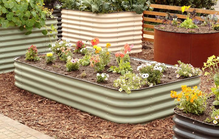 如何填满一个低矮的花园床